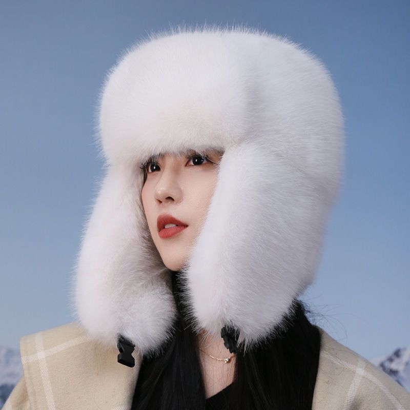 2025 New Winter Women Faux Fur - Bucket Hat Embroidered avis et prix