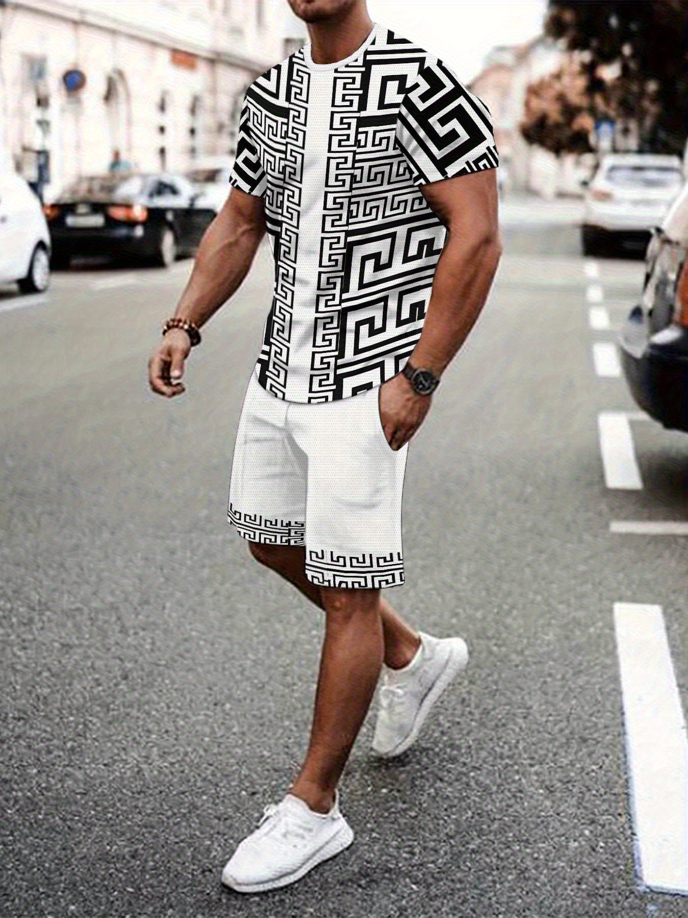 New Plus Size Men's T-shirt An - Street Fashion Tshirt avis et prix