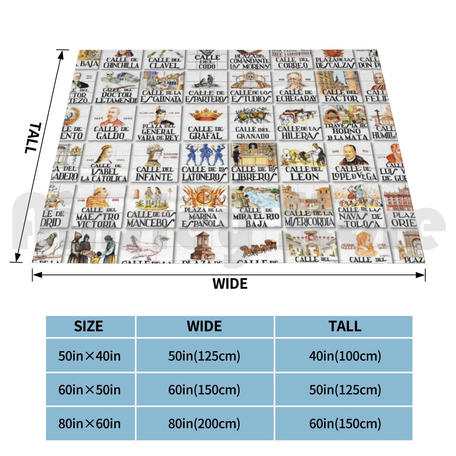 Street Signs Blanket Fashion C - Street Fashion In Spain avis et prix