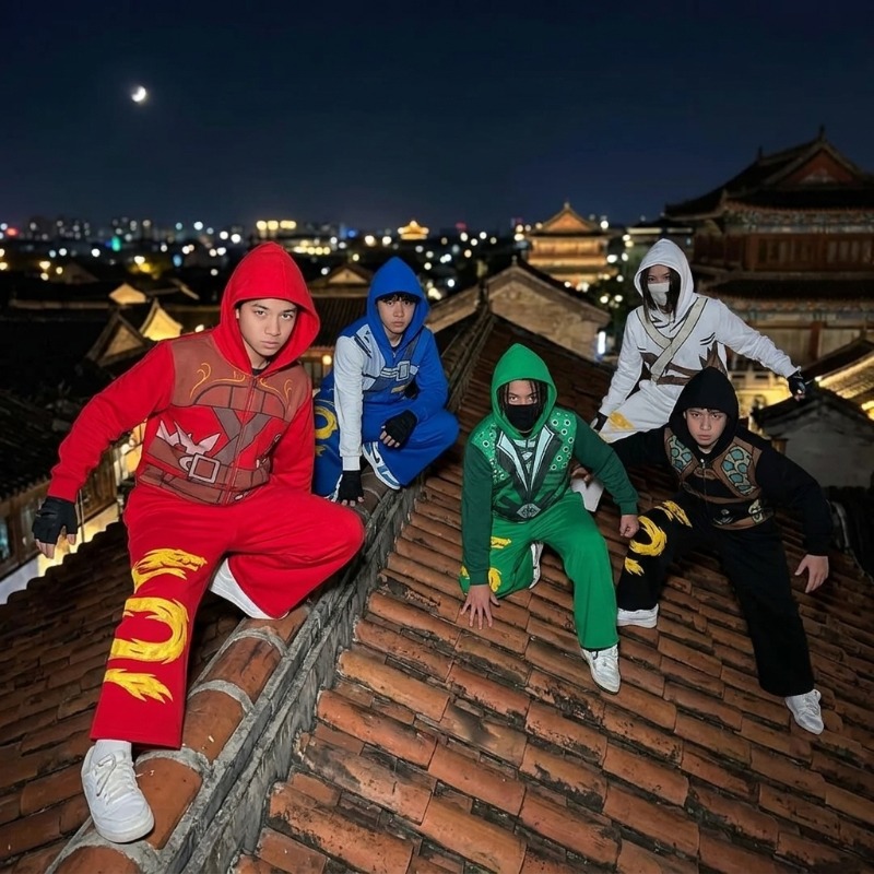 Ninja Warrior Armor Hoodie Set - Street Fashion For Man avis et prix