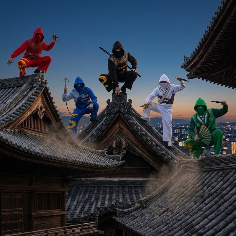 Ninja Warrior Armor Hoodie Set - Street Fashion For Man avis et prix