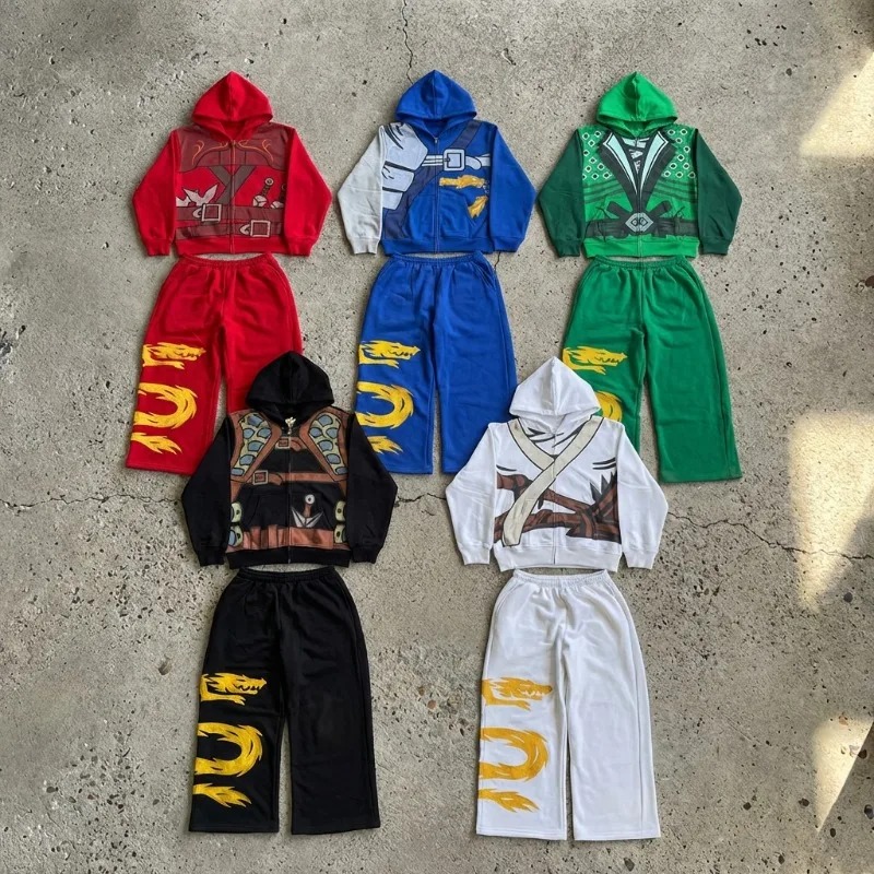 Ninja Warrior Armor Hoodie Set - Street Fashion For Man avis et prix