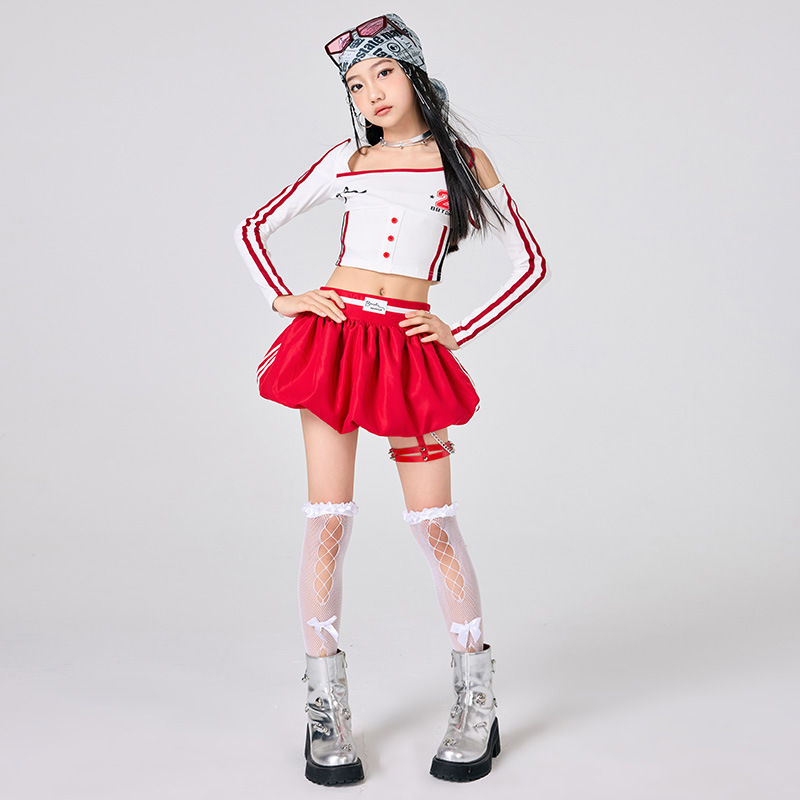 Girls Hip Hop Clothes White To - Street Fashion Dance avis et prix