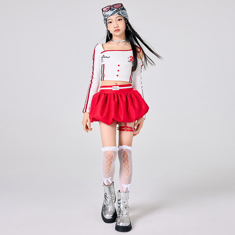 Girls Hip Hop Clothes White To - Street Fashion Dance avis et prix