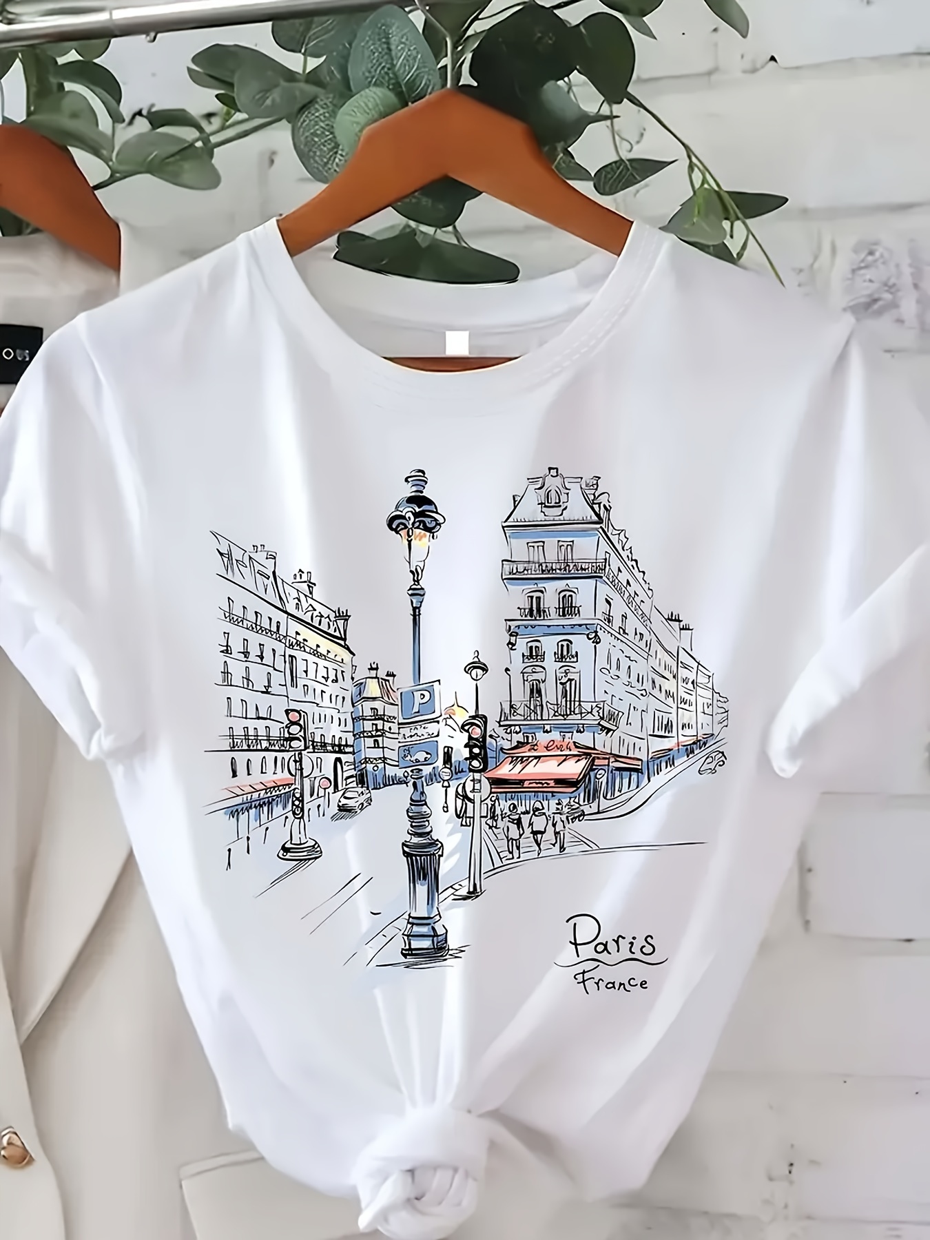 Women'S Paris Street Print T-S - Street Fashion Paris avis et prix