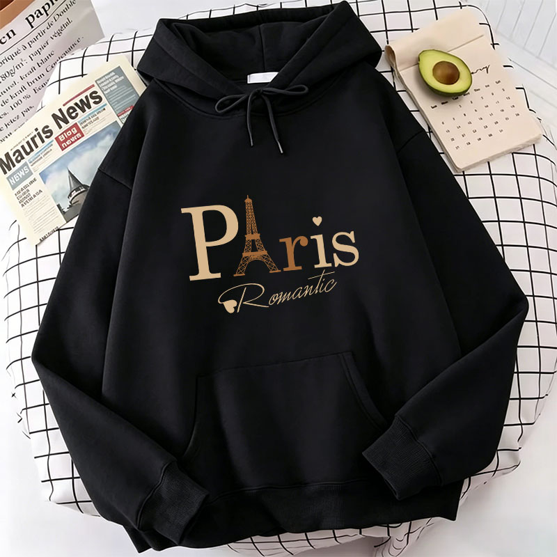 Fashion Paris Letter Print Hoo - Street Fashion Paris avis et prix