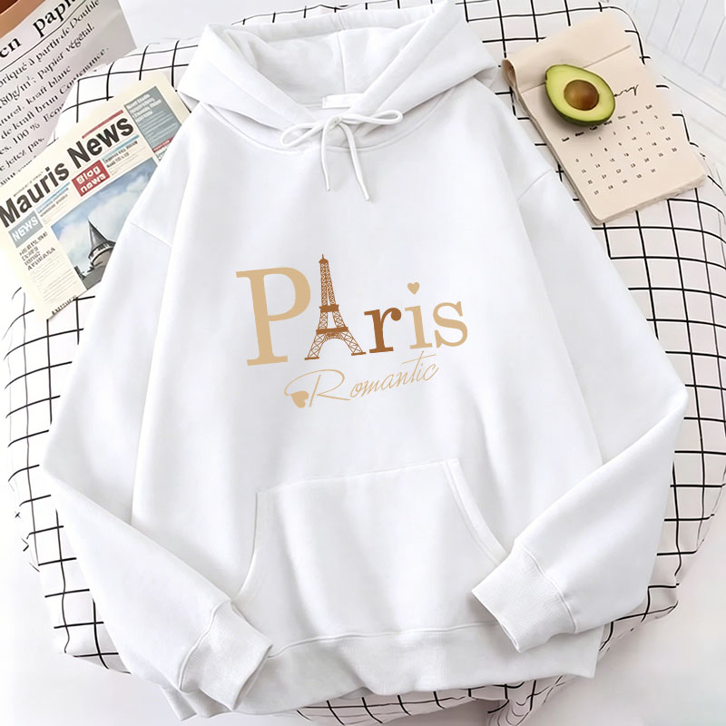 Fashion Paris Letter Print Hoo - Street Fashion Paris avis et prix