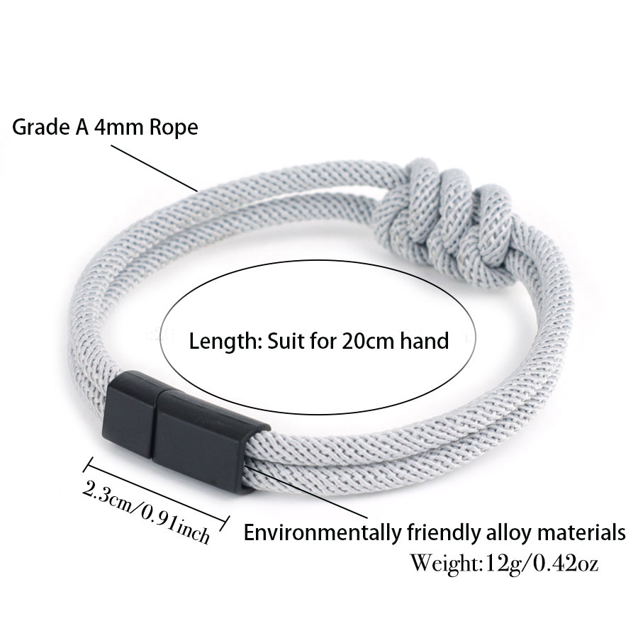 Stylish Men Rope Bracelet High - Street Fashion Milan avis et prix