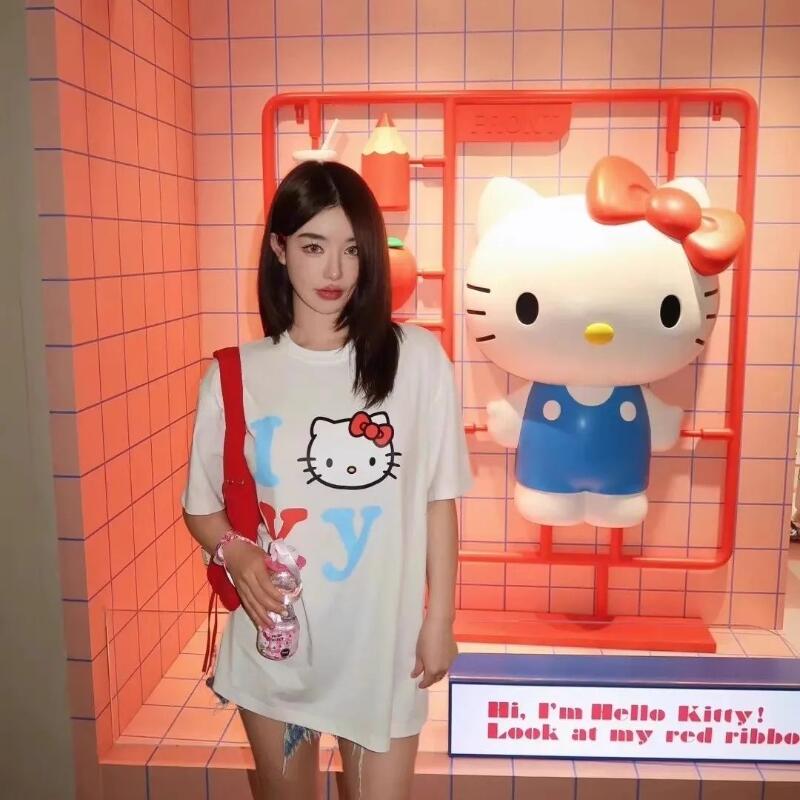 Short-Sleeved Sanrio Summer Pu - Street Fashion Tshirt avis et prix