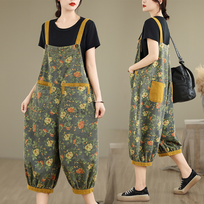 Fashion Print Floral Y2K Denim - Street Fashion Jeans Women avis et prix