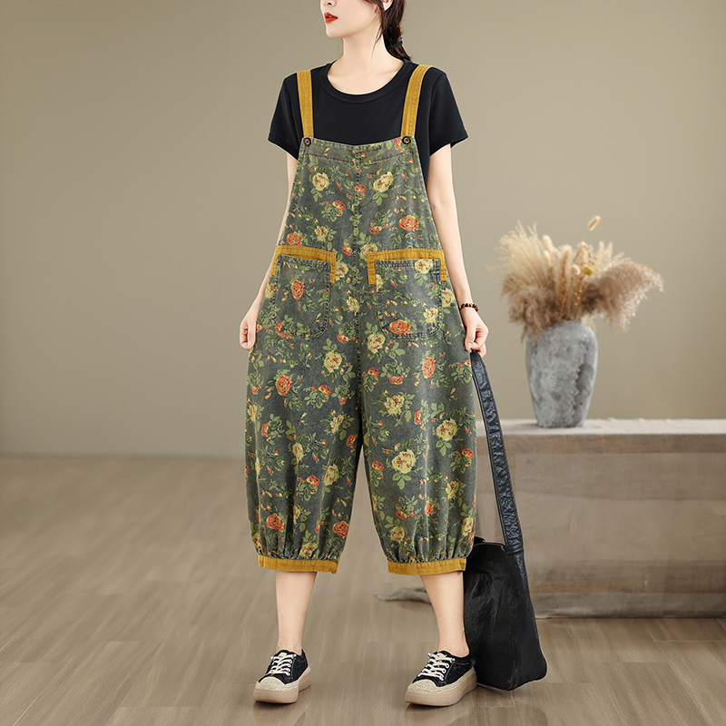 Fashion Print Floral Y2K Denim - Street Fashion Jeans Women avis et prix