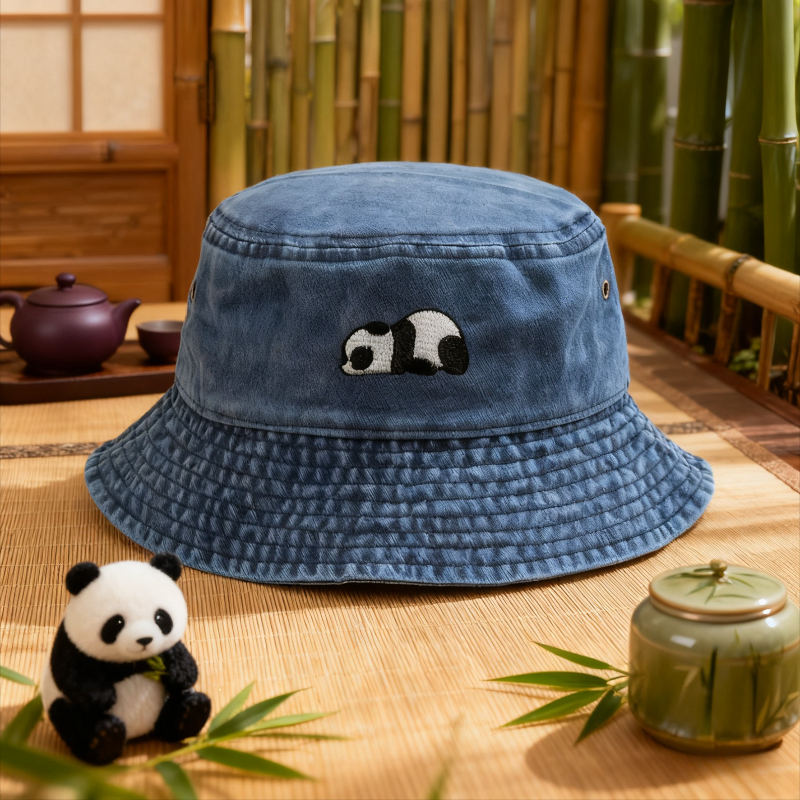 Washed Cotton Bucket Hat for M - Bucket Hat Embroidered avis et prix