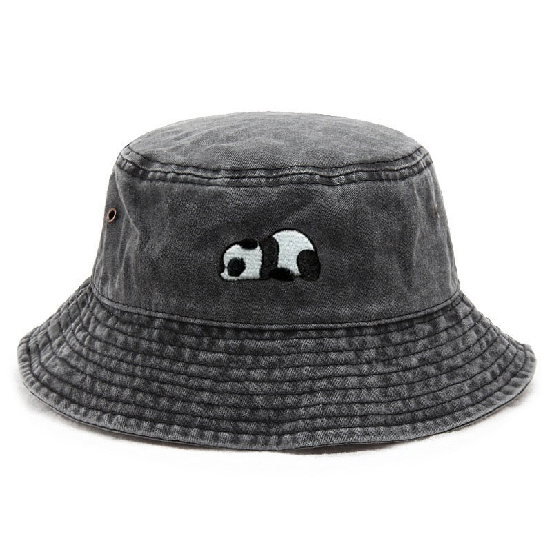 Washed Cotton Bucket Hat for M - Bucket Hat Embroidered avis et prix