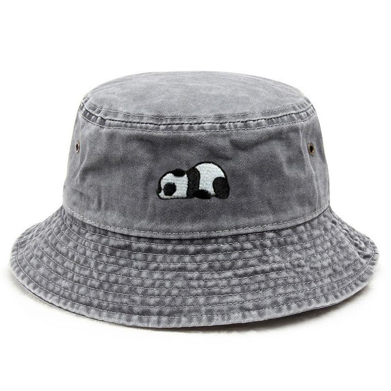 Washed Cotton Bucket Hat for M - Bucket Hat Embroidered avis et prix