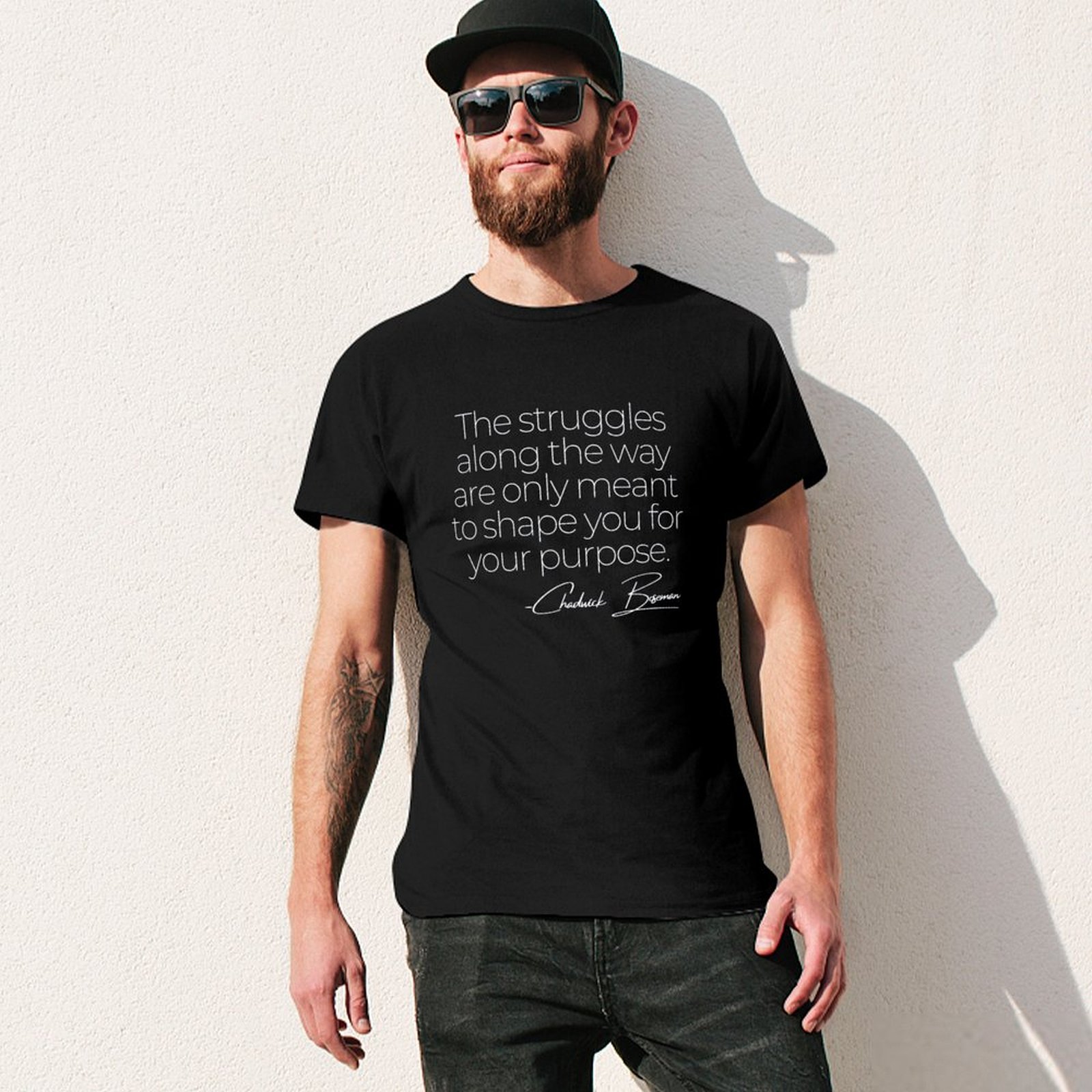 Chadwick Boseman Quote T-Shirt - Street Fashion Quotes avis et prix