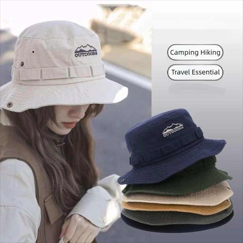 Camping Mountain Climbing Hat  - Bucket Hat Embroidered avis et prix