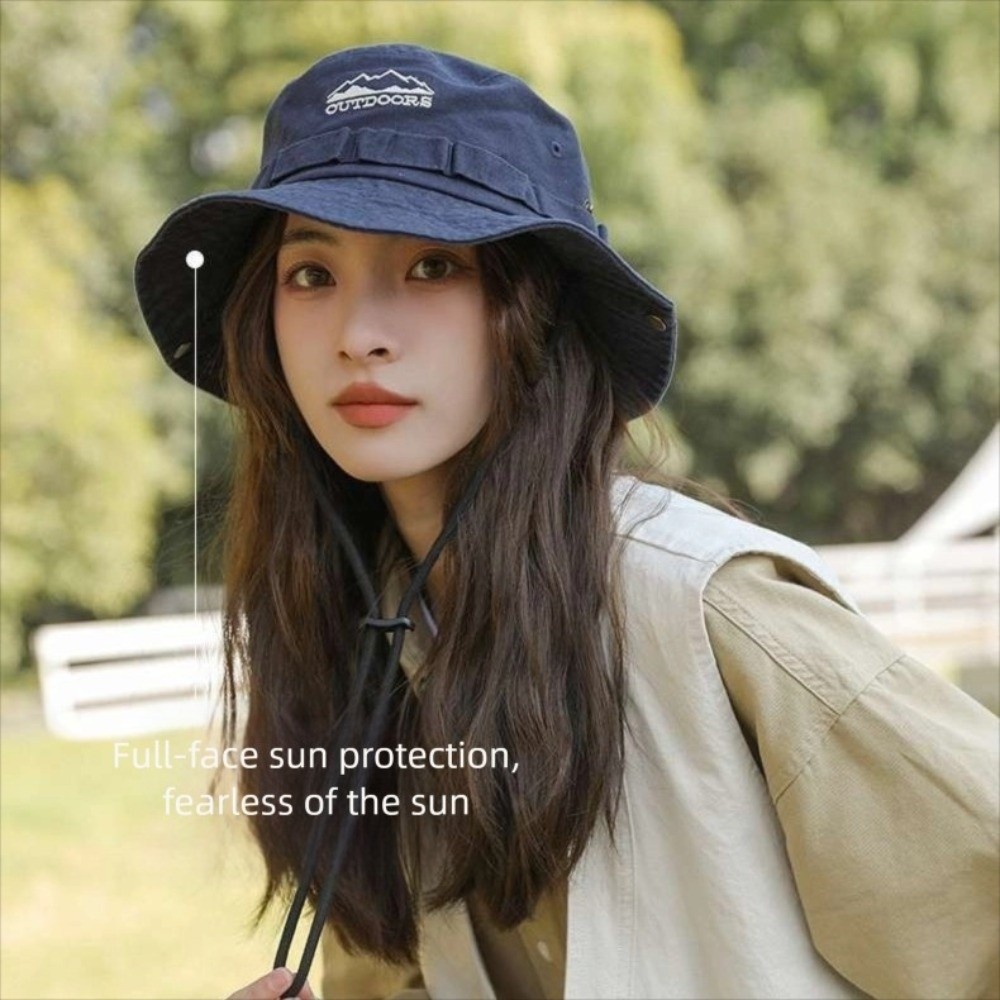 Camping Mountain Climbing Hat  - Bucket Hat Embroidered avis et prix