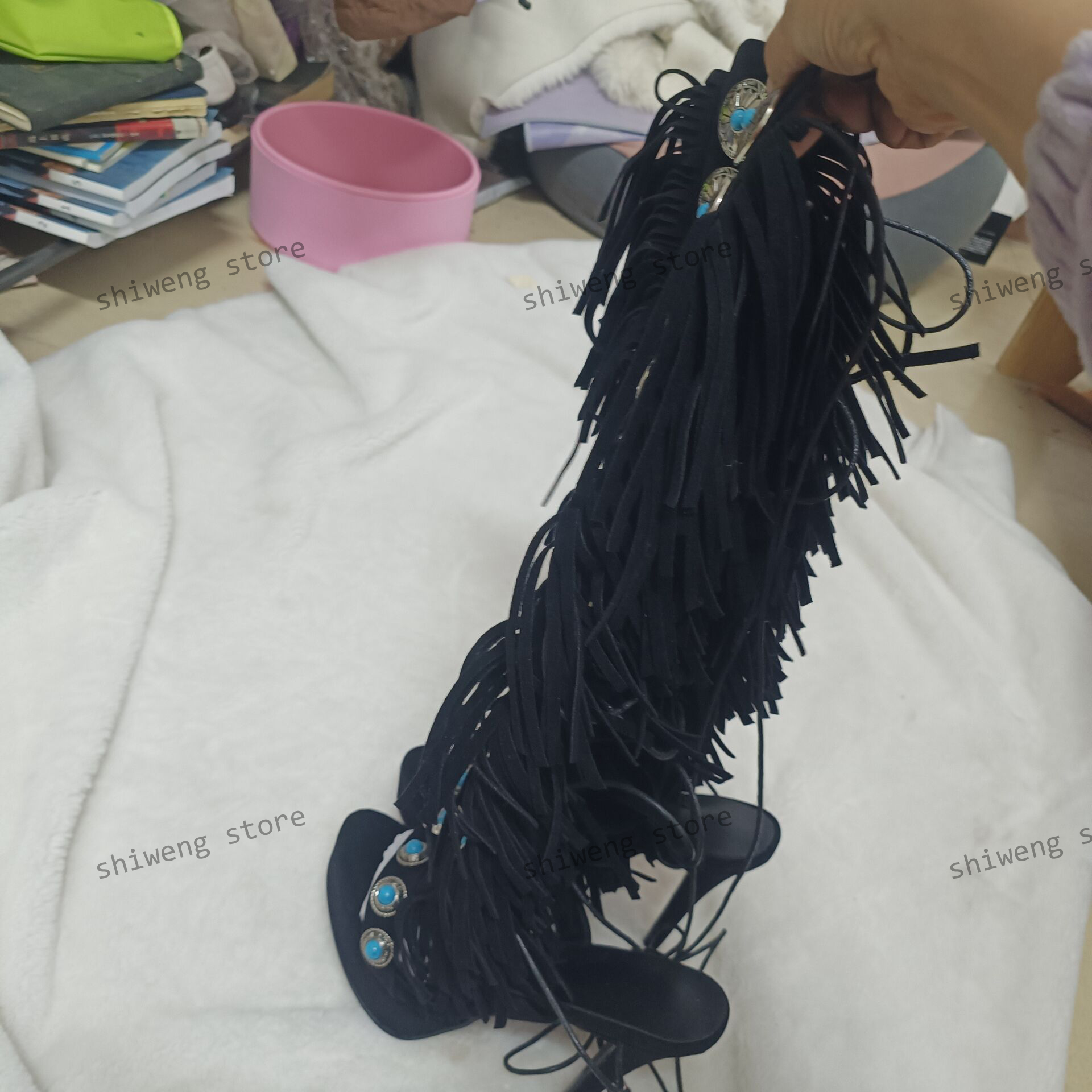 Sexy Open Toe Ladies Tassel Ge - Street Fashion Luxury avis et prix