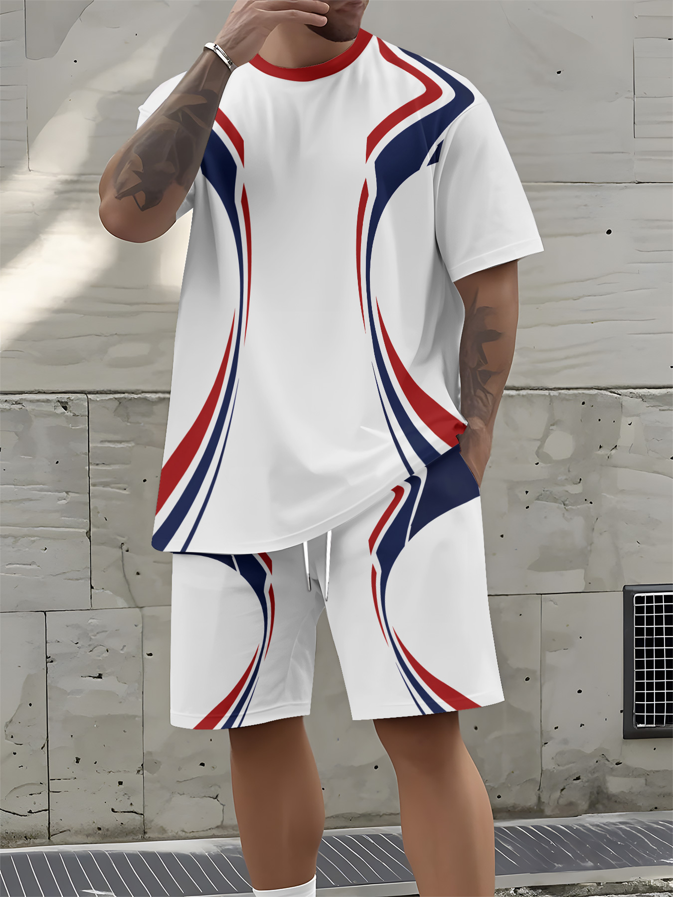 2026 Summer New Men's Short-Sl - Street Fashion Designer avis et prix