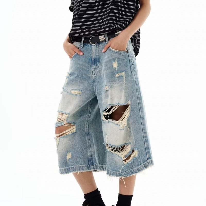 New Men Vintage Ripped Baggy S - Street Fashion Jeans Women avis et prix