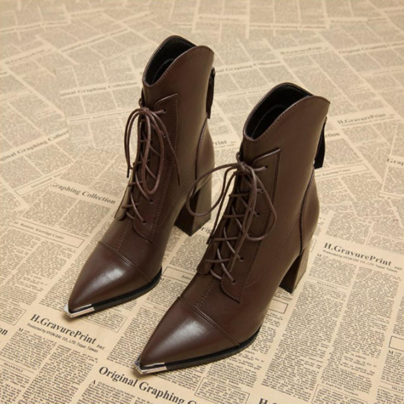 Women's Ankle Boots Fashion Po - Street Fashion Luxury avis et prix