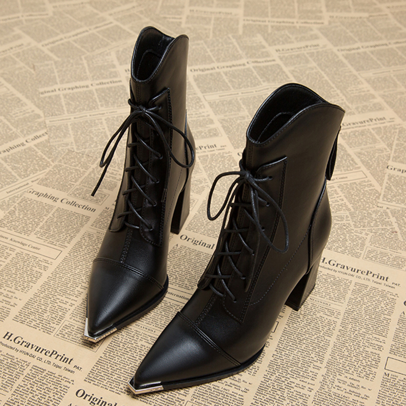 Women's Ankle Boots Fashion Po - Street Fashion Luxury avis et prix